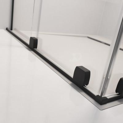 Перегородка Radaway Furo SL Black Walk-in 110L Door 588 Left черный профиль/прозрачное стекло