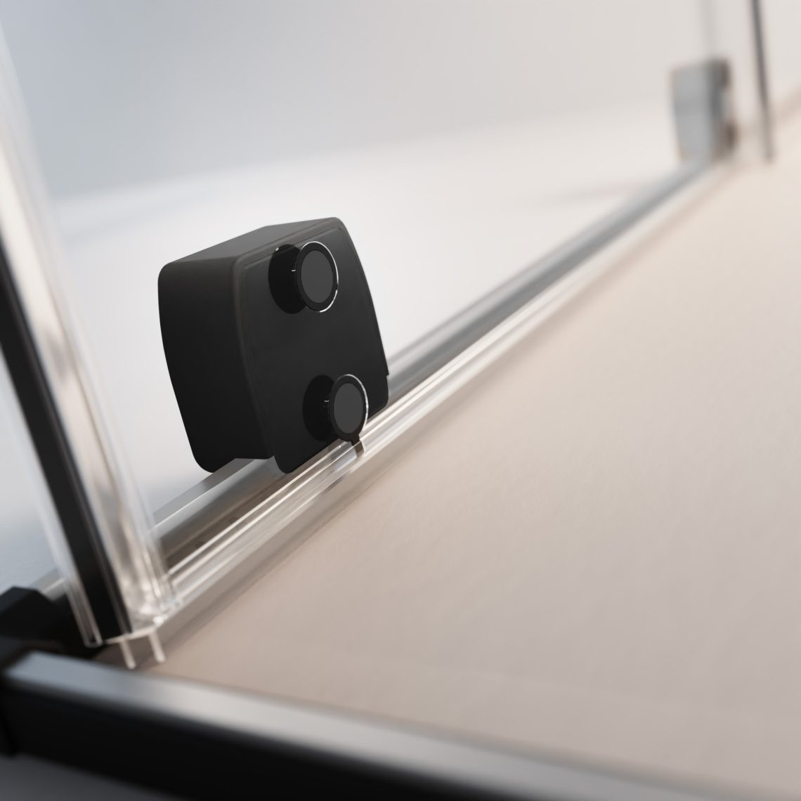 Перегородка Radaway Furo SL Black Walk-in 110L Door 588 Left черный профиль/прозрачное стекло