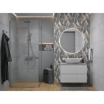 Столешница из керамогранита белая 60см мрамор Cersanit Stone 64185