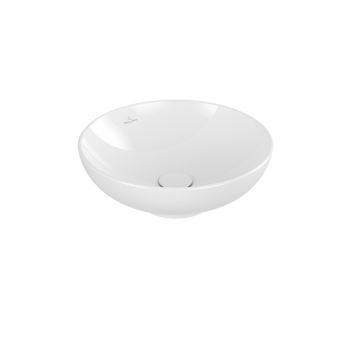 Раковина для установки на столешницу, 420x420x120mm,  Villeroy&Boch Loop&Friends, Альпийский белый, с переливом