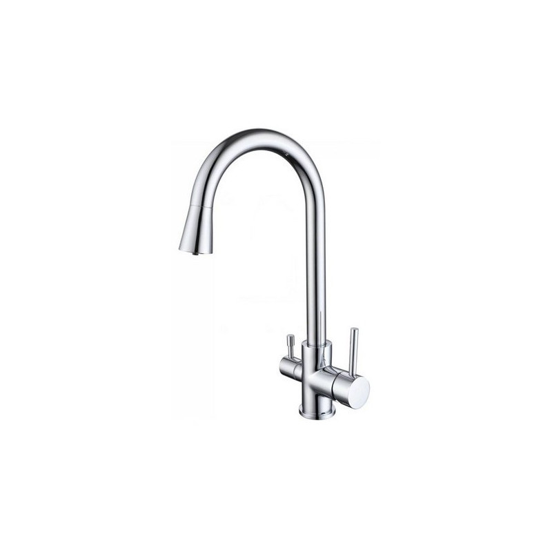 Смеситель для кухни хром Aquatek Вега AQ1085CR