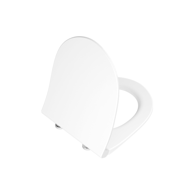 Сидение с крышкой VitrA Nest дюропласт с микролифтом, тонкое, белое, 220-003R409
