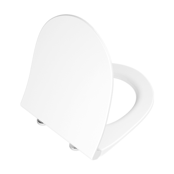 Сидение с крышкой VitrA Nest дюропласт с микролифтом, тонкое, белое, 220-003R409