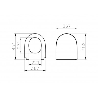Сидение с крышкой VitrA Nest дюропласт с микролифтом, тонкое, белое, 220-003R409