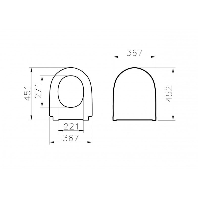 Сидение с крышкой VitrA Nest дюропласт с микролифтом, тонкое, белое, 220-003R409