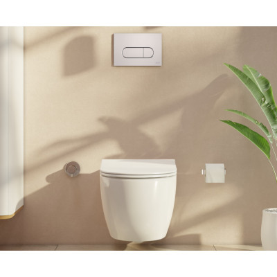 Инсталляция VitrA V-Fix Core 12см для унитаза с двурежимной панелью смыва Root R 3/6л, глянцевый хром, 800-1873
