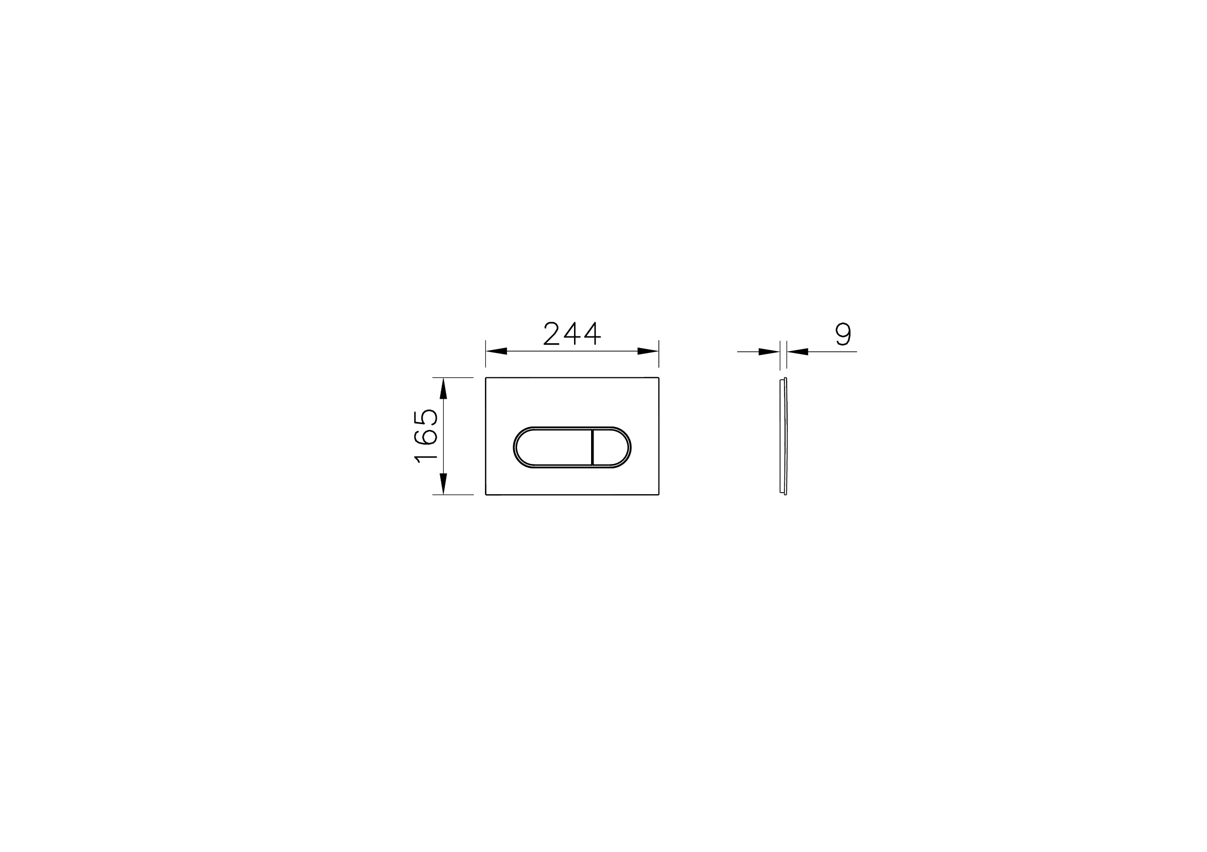 Инсталляция VitrA V-Fix Core 12см для унитаза с двурежимной панелью смыва Root R 3/6л, черный матовый, 800-1874