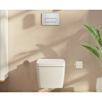 Инсталляция VitrA V-Fix Core 8см для унитаза с двурежимной панелью смыва Root S 3/6л, глянцевый хром, 800-1875