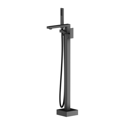Смеситель для ванны напольный черный Timo Selene 2200/03Y-CR