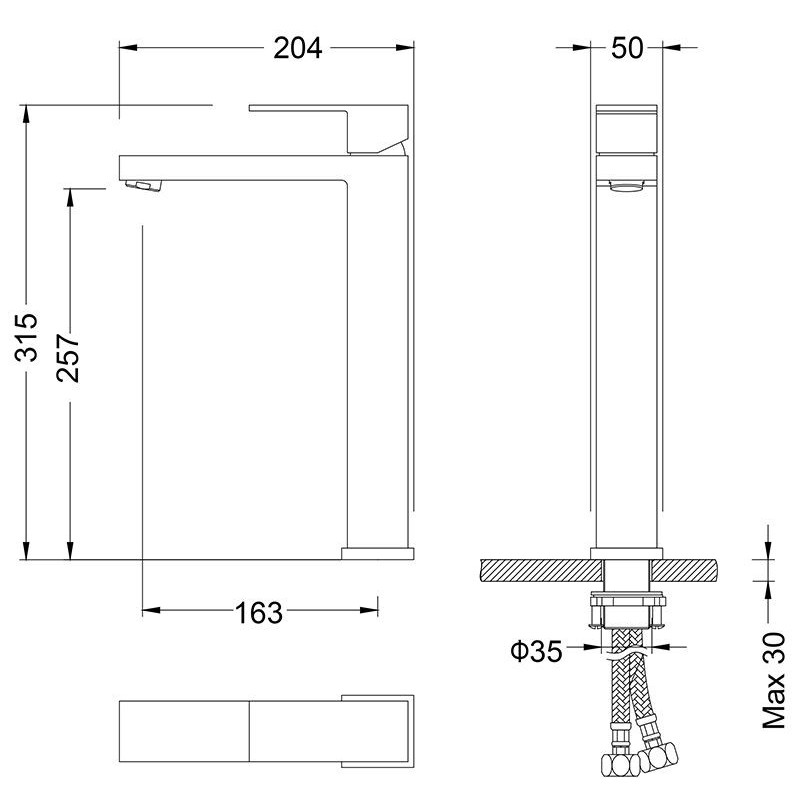 Смеситель для раковины белый Timo Selene 3011/16F