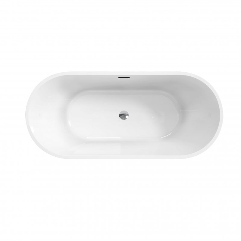 Акриловая ванна отдельностоящая белая 150x73см Belbagno Uno BB701-1500-730-K