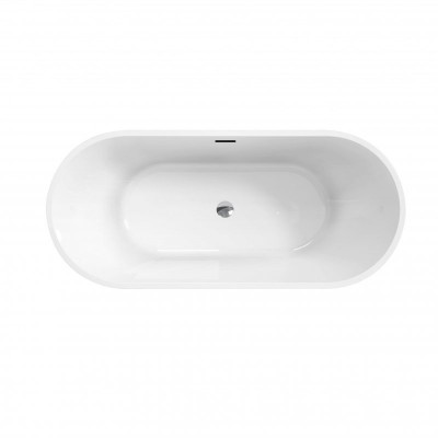 Акриловая ванна отдельностоящая белая 160x73см Belbagno Uno BB701-1600-730-K