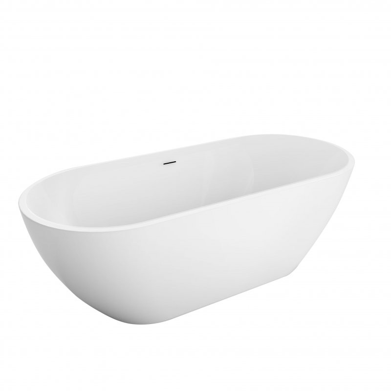 Акриловая ванна отдельностоящая белая 170x75см Belbagno Uno BB701-1700-750-K
