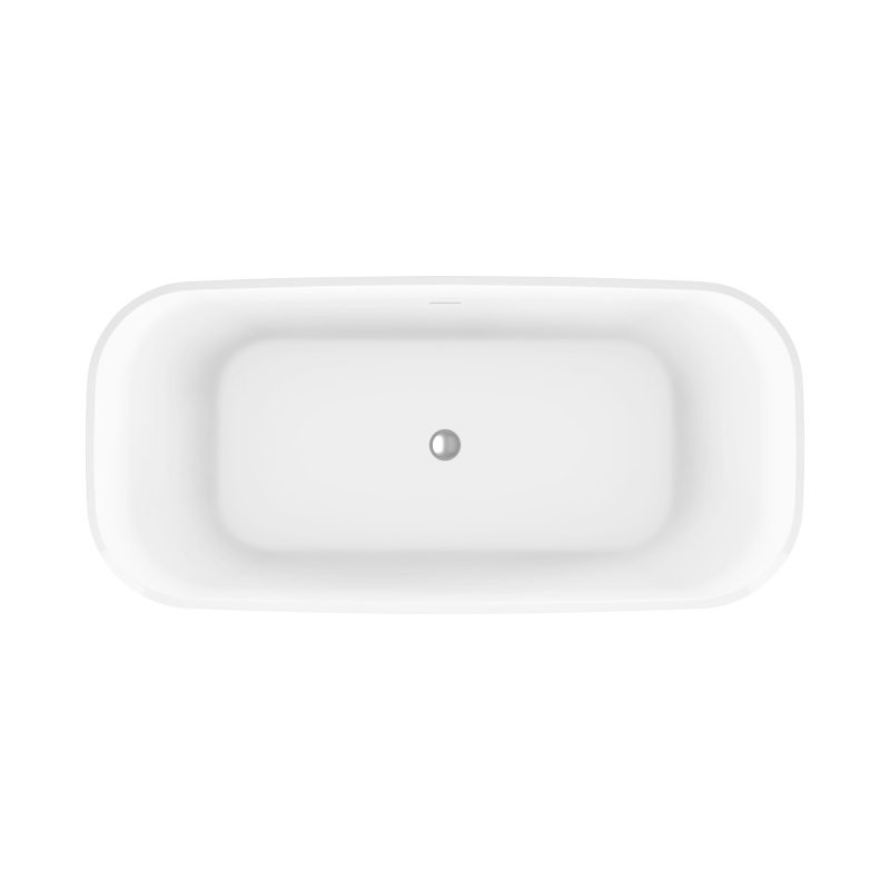 Акриловая ванна отдельностоящая белая 170x80см Belbagno Due BB702-1700-800-K