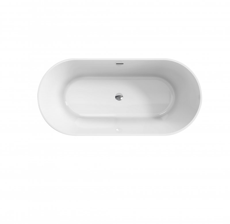 Акриловая ванна отдельностоящая белая 180x80см Belbagno BB705-1800-800