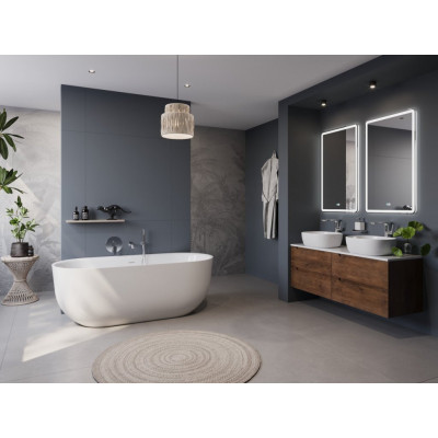 Акриловая ванна отдельностоящая белая 170x77см Belbagno BB706-1700-770