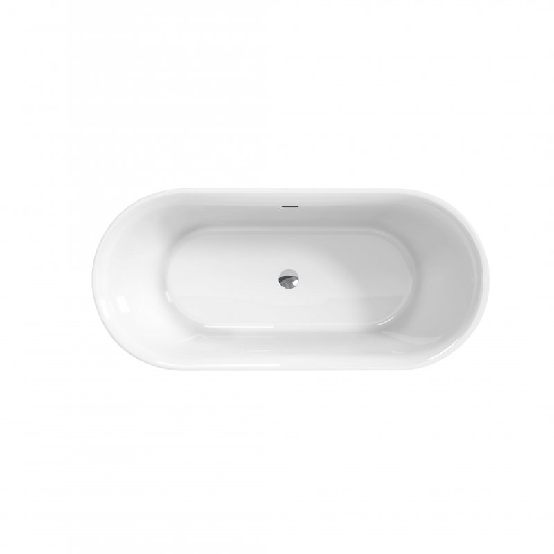 Акриловая ванна отдельностоящая белая 180x80см Belbagno BB706-1800-800