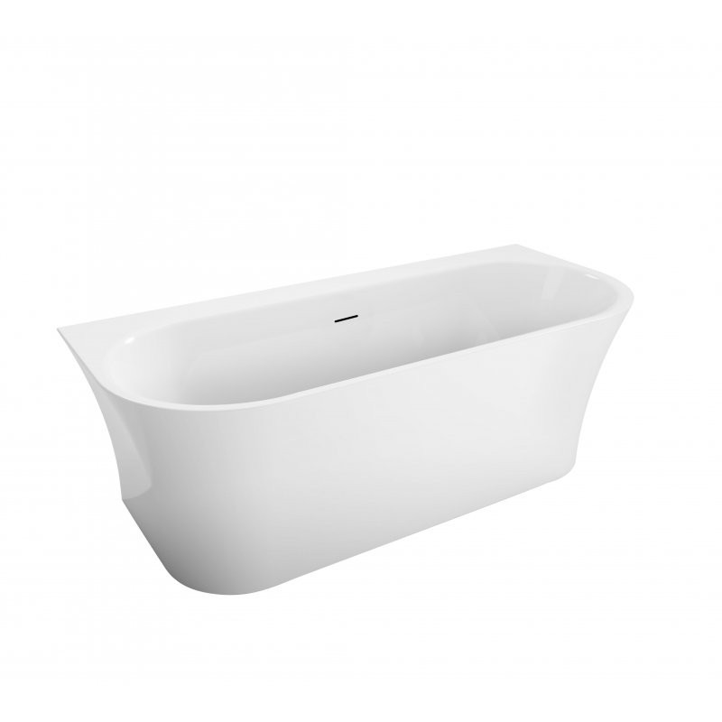 Акриловая ванна пристенная белая 155x70см Belbagno BB711-1550-700