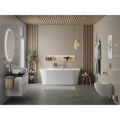 Акриловая ванна пристенная белая 155x70см Belbagno BB711-1550-700