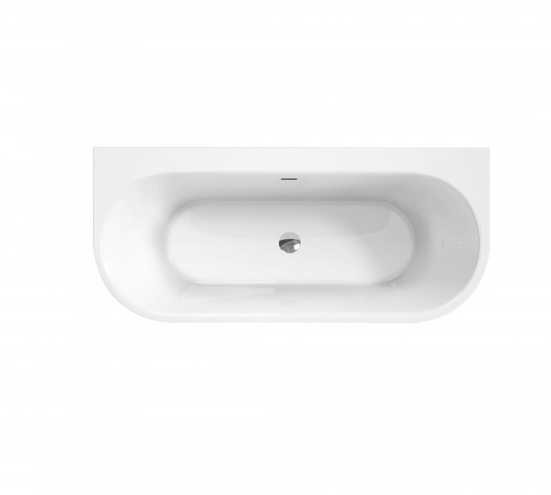 Акриловая ванна пристенная белая 170x75см Belbagno BB711-1700-750
