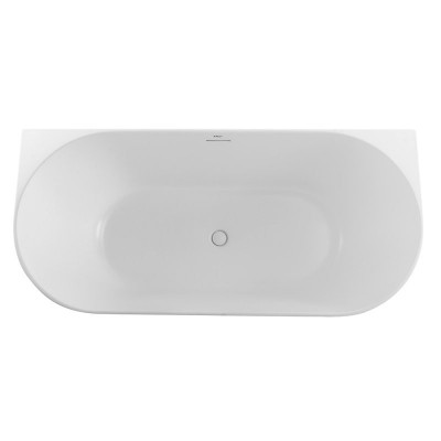 Акриловая ванна пристенная белая 170х80см Belbagno BB412-1700-800