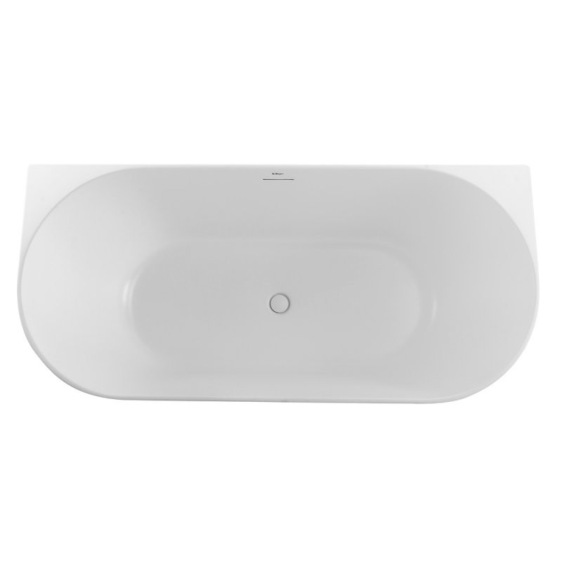 Акриловая ванна пристенная белая 170х80см Belbagno BB412-1700-800