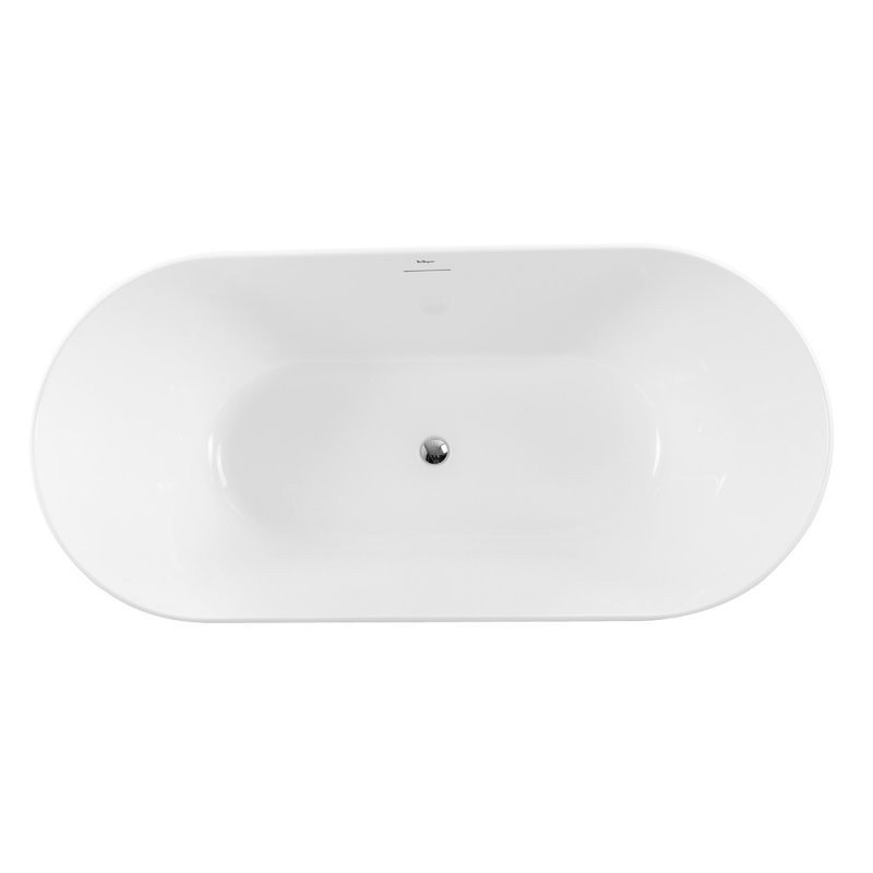 Акриловая ванна отдельностоящая белая 170x80см Belbagno BB413-1700-800