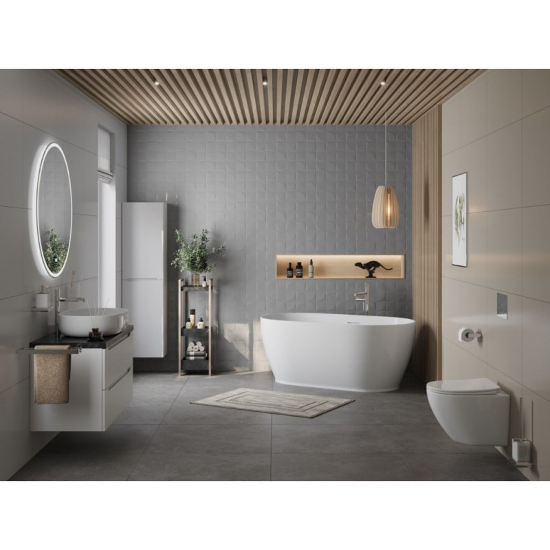 Акриловая ванна отдельностоящая белая 170x80см Belbagno BB413-1700-800