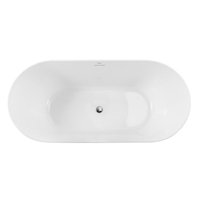 Акриловая ванна отдельностоящая белая 170x80см Belbagno BB416-1700-800