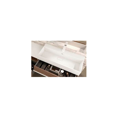 Раковина встраиваемая белая 121x45см Cezares 50314