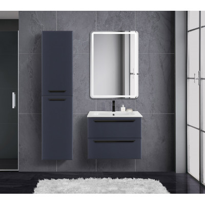 Тумба под раковину подвесная графит 57см Cezares ECO ECO-CER-600-2C-SO-GR-P