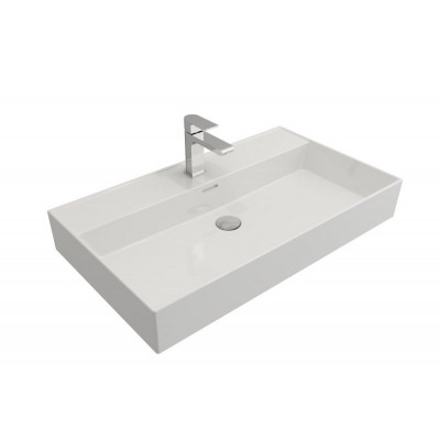 Раковина керамика встраиваемая белая 80x46см Cezares CZR-MIL-80-LVB