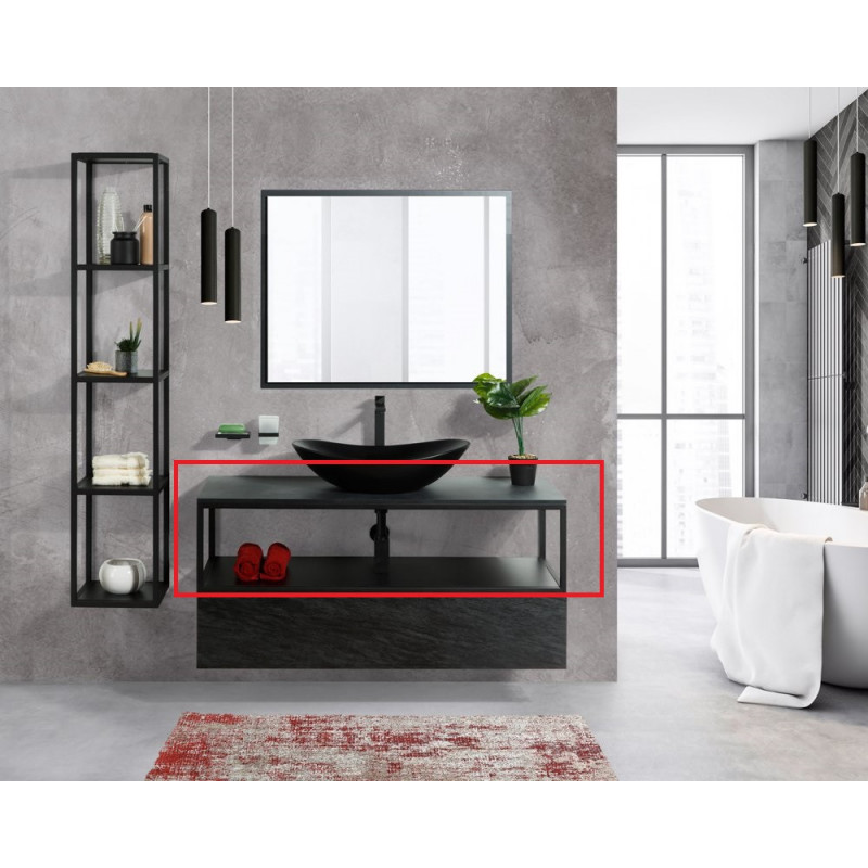 Каркас для раковины 80см Cezares CADRO CADRO-80/46/30-1C-SO-MET-ST
