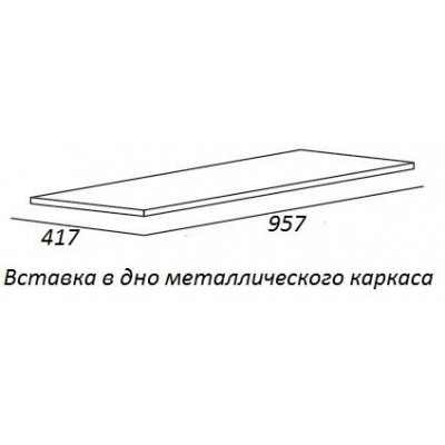 Вставка в дно сварного металлического каркаса под раковину белая 100см Cezares CADRO CADRO-100-MENS-BIANCO