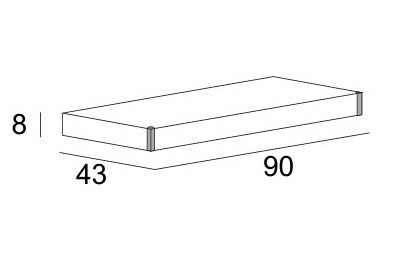 Консоль подвесная светлая сосна 90см Cezares TAVOLONE 41580
