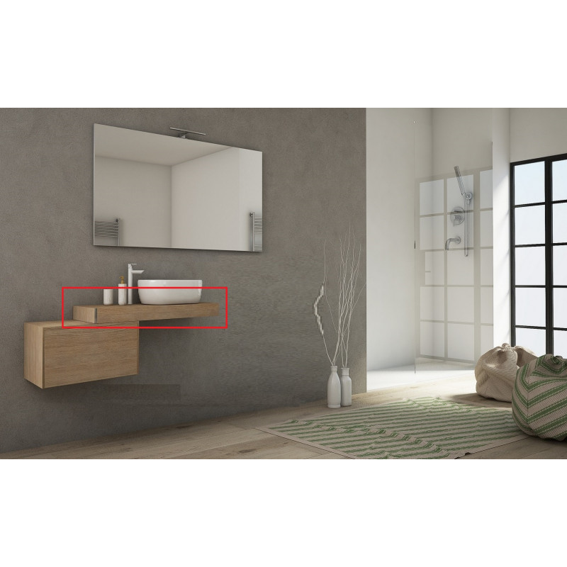 Консоль подвесная табачный дуб 90см Cezares TAVOLONE 41581