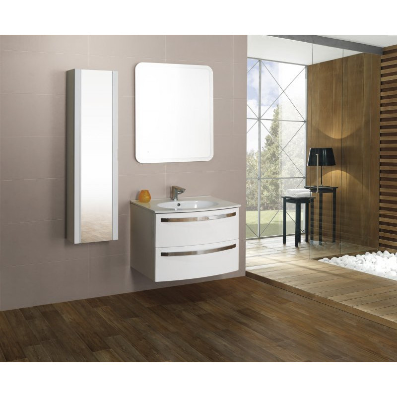 Тумба под раковину подвесная белая 75см Cezares COMFORT 54356