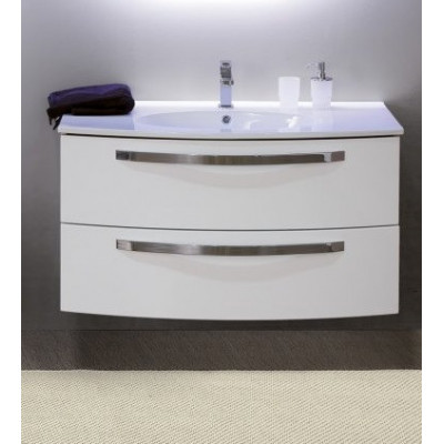 Тумба под раковину подвесная белая 100см Cezares COMFORT 54281