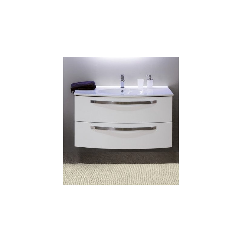 Тумба под раковину подвесная белая 100см Cezares COMFORT 54281