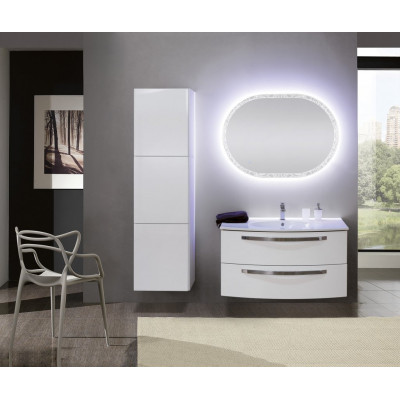 Тумба под раковину подвесная белая 100см Cezares COMFORT 54281