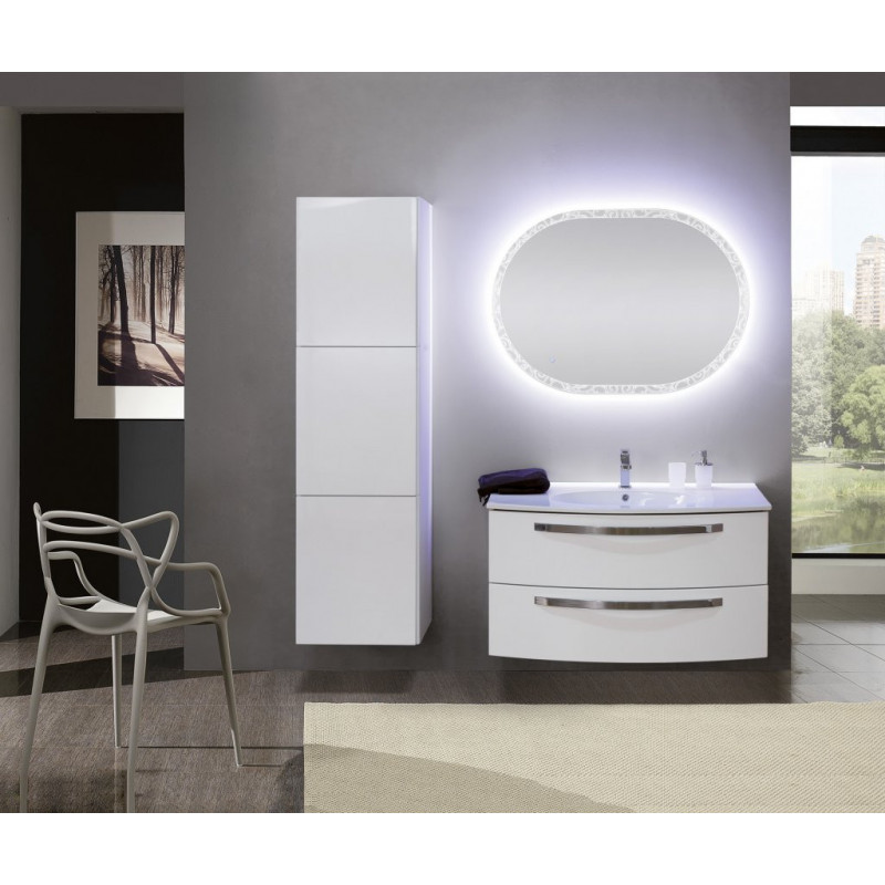 Тумба под раковину подвесная белая 100см Cezares COMFORT 54281