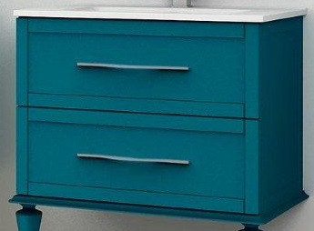 Тумба под раковину подвесная синяя 74см Cezares TIFFANY 54950