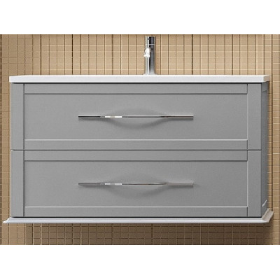 Тумба под раковину подвесная серая 100см Cezares TIFFANY 55243