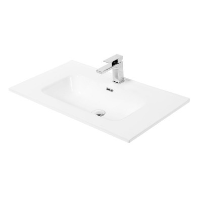 Раковина керамическая встраиваемая белая 61x46см Belbagno BB600ETL