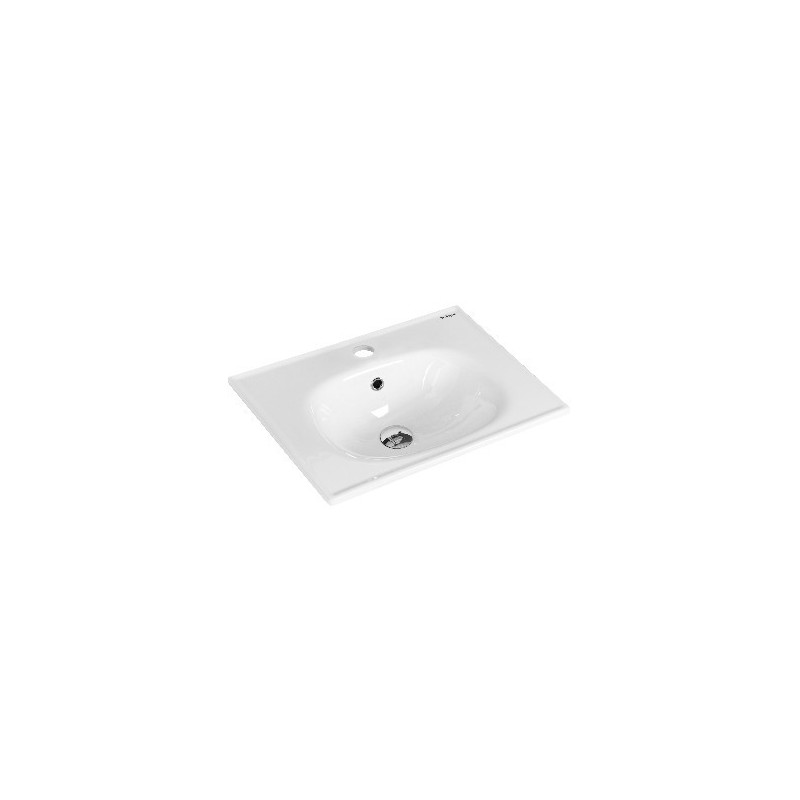 Раковина керамическая встраиваемая белая 60x46см Belbagno BB1923-600