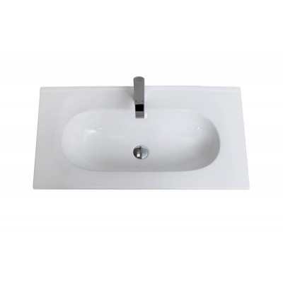 Раковина керамическая встраиваемая белая 81x46см Belbagno LOV-800-LVB