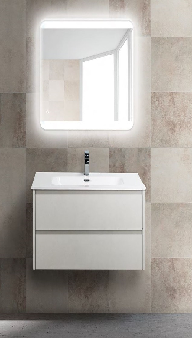Тумба под раковину напольная белая матовая 60см Cezares KRAFT KRAFT-600-2C-SO-BO