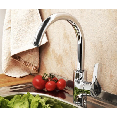 Смеситель Lippe 4507 для кухни с высоким поворотным изливом  Wasser kraft