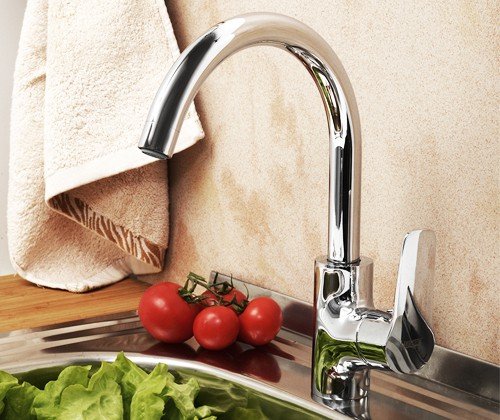 Смеситель Lippe 4507 для кухни с высоким поворотным изливом  Wasser kraft