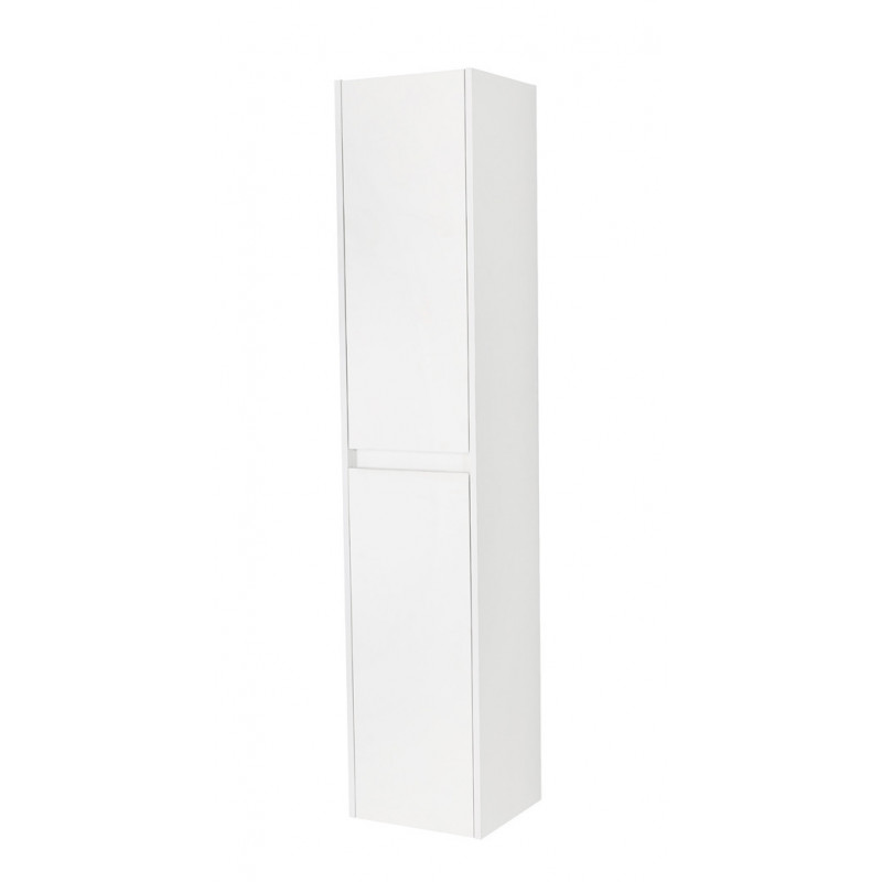 Шкаф пенал подвесной белый глянцевый левый 33см Belbagno KRAFT KRAFT-1600-2A-SC-BL-L